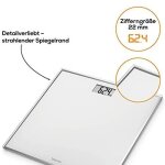 Pèse - personne - beurer - gs 120 - compact en verre - capacité 150 kg - graduation 100 g Pèse - personne - beurer - gs 120 - compact en verre - capacité 150 kg - graduation 100 g