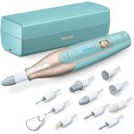 Set manucure / pdicure - beurer - mp 84 - lime  ongles lectrique - 10 embouts - lumire led