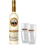 Beylerbeyi - lot de 1 bouteille teragold raki 70cl + 2 verres - eau de vie turque aromatise  lanis ...
