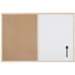 Bi - office budget - tableau mixte d?affichage en lige et blanc magntique effaable  sec cadre en ...