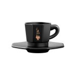 Bialetti octagonal cups set of 4 cups matt black and rose gold 75 m