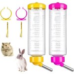 Biberon lapin 2 pices biberon cochon dinde nain pour cage biberon rongeur abreuvoir lapin distributeur ...