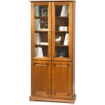 Bibliothèque 2 portes pleines + 2 portes vitrées Bibliothèque 2 portes pleines + 2 portes vitrées