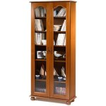 Biblioth�que 2 portes vitr�es vence - ch�ne