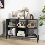 Biblioth�que � 6 cubes costway �tag�res r�glables � 3 niveaux pieds en m�tal organisateur de rangement ...