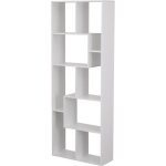 Bibliothque 8 tagres multiformes blanche jane