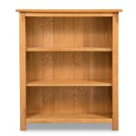 Bibliothque en bois de chne massif mad - 3 tagres - 70 x 225 x 82cm