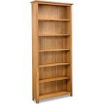 Vidaxl bibliothque  6 tagres 80x22, 5x180 cm bois de chne massif