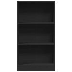 Biblioth�que en bois ding�nierie - wiens - noir - 60x24x109 cm - style scandinave moderne - facile � ...
