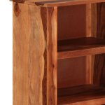 Biblioth�que en bois massif - wiens - 50x30x100 cm - brun - grand espace de rangement - surface polie ...