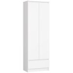 Bibliothèque de bureau akord r60 blanche 60 cm 2 portes 1 tiroir façade blanche 4 étagères 60x35x180 ... Bibliothèque de bureau akord r60 blanche 60 cm 2 portes 1 tiroir façade blanche 4 étagères 60x35x180 ...