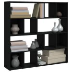 Biblioth�que / cloison de s�paration - wiens - noir - 105x24x102 cm - bois composite - grand espace de ...