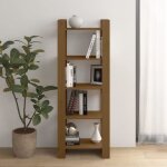 Bibliothque / cloison marron miel 60x35x160 cm bois massif