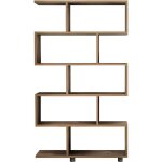 Biblioth�que d�structur�e 5 niches effet bois 90 cm - yara