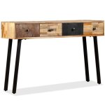 Vidaxl table console teck massif de récupération 120 x 30 x 76 cm Vidaxl table console teck massif de récupération 120 x 30 x 76 cm