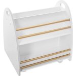 Biblioth�que enfant basse - dor� - l 475 x p 40 x h 50 cm - atmosphera