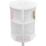 Biblioth�que enfant ronde rose h59cm - atmosphera createur dinterieur