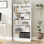 Biblioth�que �tag�re � 6 niveaux meuble de rangement livres cloison s�parateur pr�sentoir pour salon ...