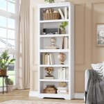 Biblioth�que � �tag�res ouvertes - garvee - 6 niveaux - �tag�res r�glables - 60 cm de largeur - 60x30x190 ...