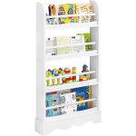 Bibliothque tagre de rangement pour enfants meuble mural en bois et mdf pour chambre denfants 60x12x108cm ...