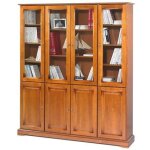 Bibliothèque 4 portes pleines 4 portes vitrées Bibliothèque 4 portes pleines 4 portes vitrées