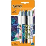 Bic 4 couleurs dcors stylos - bille srie botanique pointe moyenne (10 mm)