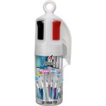 Bic 4 couleurs stylos - bille rtractables  pointe moyenne (10 mm) - pot  stylos de 6