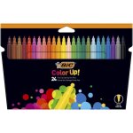 Bic color up feutres de coloriage � pointe fine - couleurs assorties etui carton de 24