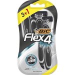 Bic comfort 4quadruple lame pour rasoirs jetables blister de 3 + 1gratuit