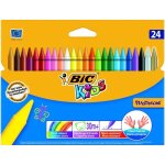 Craies de coloriage - bic - plastidecor - pack de 24 - ultra propre - pour enfants � partir de 2 ans