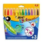 Bic feutres de coloriage bic kids kid couleur xl x12