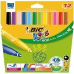 Feutre - bic kids - 594 - pochette de 12 - pointe extra large - couleurs assorties