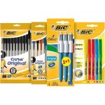 Kit de fournitures scolaires - bic - les essentiels - 3 stylos 4 couleurs - 5 surligneurs - 17 pices ...