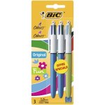 Bic® - stylo - bille 4 couleurs® original medium & fashion - format spécial x3 Bic® - stylo - bille 4 couleurs® original medium & fashion - format spécial x3