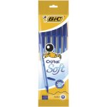 Bic stylo - bille cristal soft bleu x5