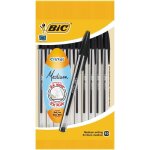 Stylo - bille - bic - cristal original - noir - pointe moyenne - x10