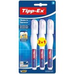 Bic tipp - ex shake n squezze stylos correcteurs 2 + 1 gratuit