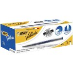Bic velleda 1721 feutres pour tableau blanc effaables  sec pointe conique fine - bleu bote de 24