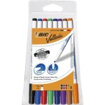 Bic velleda 1721 feutres pour tableau blanc effaables  sec pointe conique fine - couleurs assorties ...