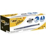 Bic velleda 1721 feutres pour tableau blanc effaables  sec pointe conique fine - noir bote de 24