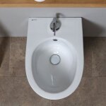 Bidet mural en cramique blanche tuckett
