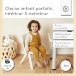 Bieco chaise pour enfants jusqu� 80 kg empilable & anti - basculement pour lint�rieur et lext�rieur chaise ...