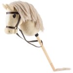 Bieco hobby horse cheval b�ton beige taille s avec bride b�ton et queue amovibles pour saut dressage ...