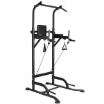 Bigzzia station traction dips multifonctions pull up fitness barre de traction ajustable banc de musculation ...