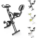 Bigzzia vlo dappartement pliable - x - bike avec dossier rglable - cran lcd avec rythme cardiaque ...