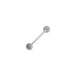 Bijou piercing langue acrylique transparent votrepiercing - 1. 6 x 16 x 5 mm