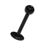 Bijou piercing lvre - tragus stud bioflex blackline noir votrepiercing - 1. 2 x 8 x 3 mm