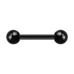 Bijou piercing t�ton blackline anodis� noir boules votrepiercing - 1. 6 x 16 x 4 mm