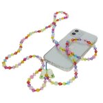 Bijou de téléphone bracelet perles cristales et papillon 110cm collection perla noir Bijou de téléphone bracelet perles cristales et papillon 110cm collection perla noir