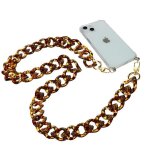 Bijou de téléphone - non spécifié - grosse maille métallique - 120 cm - marron - résistant Bijou de téléphone - non spécifié - grosse maille métallique - 120 cm - marron - résistant